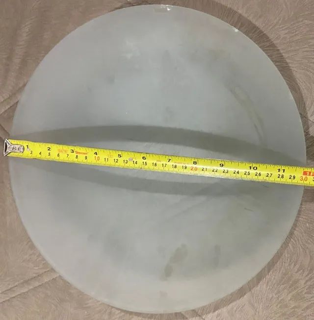 Kit com 7 Luminárias de Teto em Vidro - 25 cm e 30 cm - Foto 2