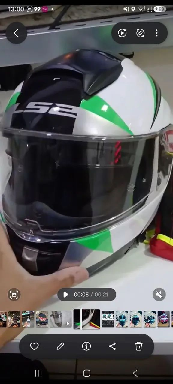 Capacete LS2 vector - Foto 3