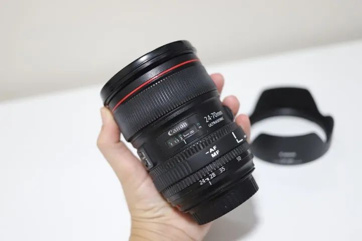 Canon 24-70mm f/2.8L II USM + parasol ? R$ 4.500 - Foto 3