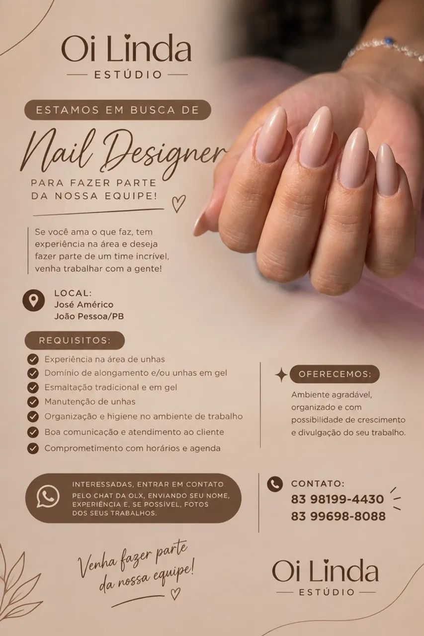 VAGA PARA NAIL DESIGNER - Foto 2