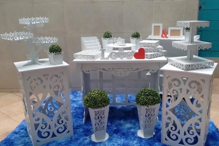 mesa mdf tema arabesco - montavel