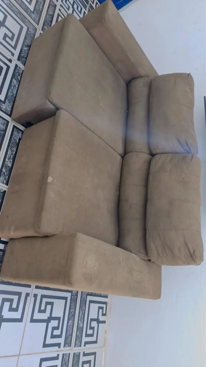 Vendo sofá retrátil marrom conservado - Foto 2