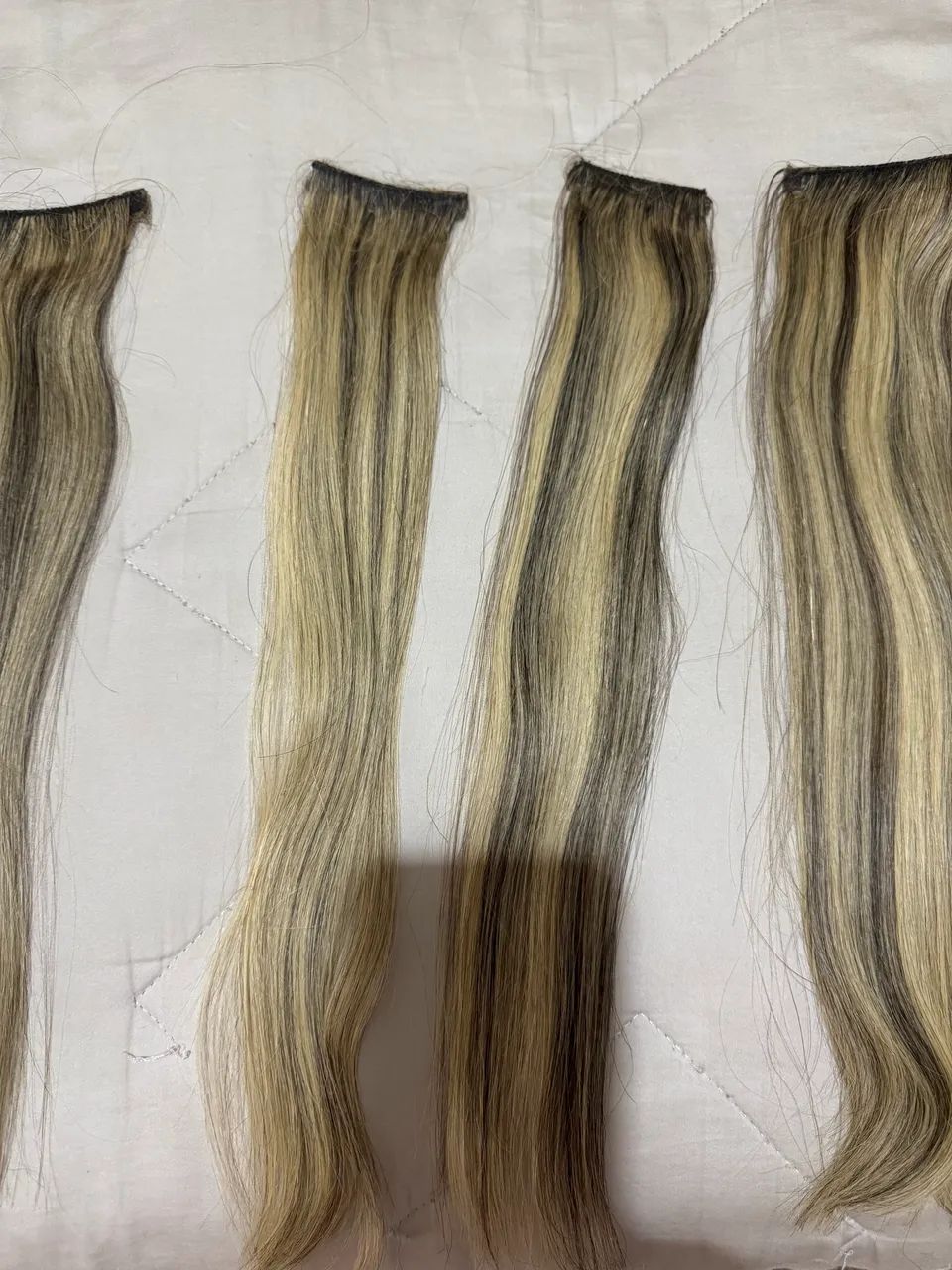 Cabelo Humano Brasileiro com mechas loiras (do Sul)