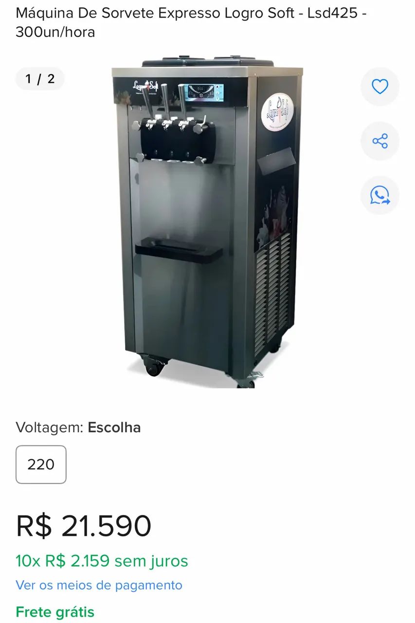 Máquina de sorvete - Foto 3