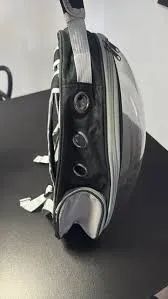 mochila transporte pets e cães com entrada de ar - Foto 3