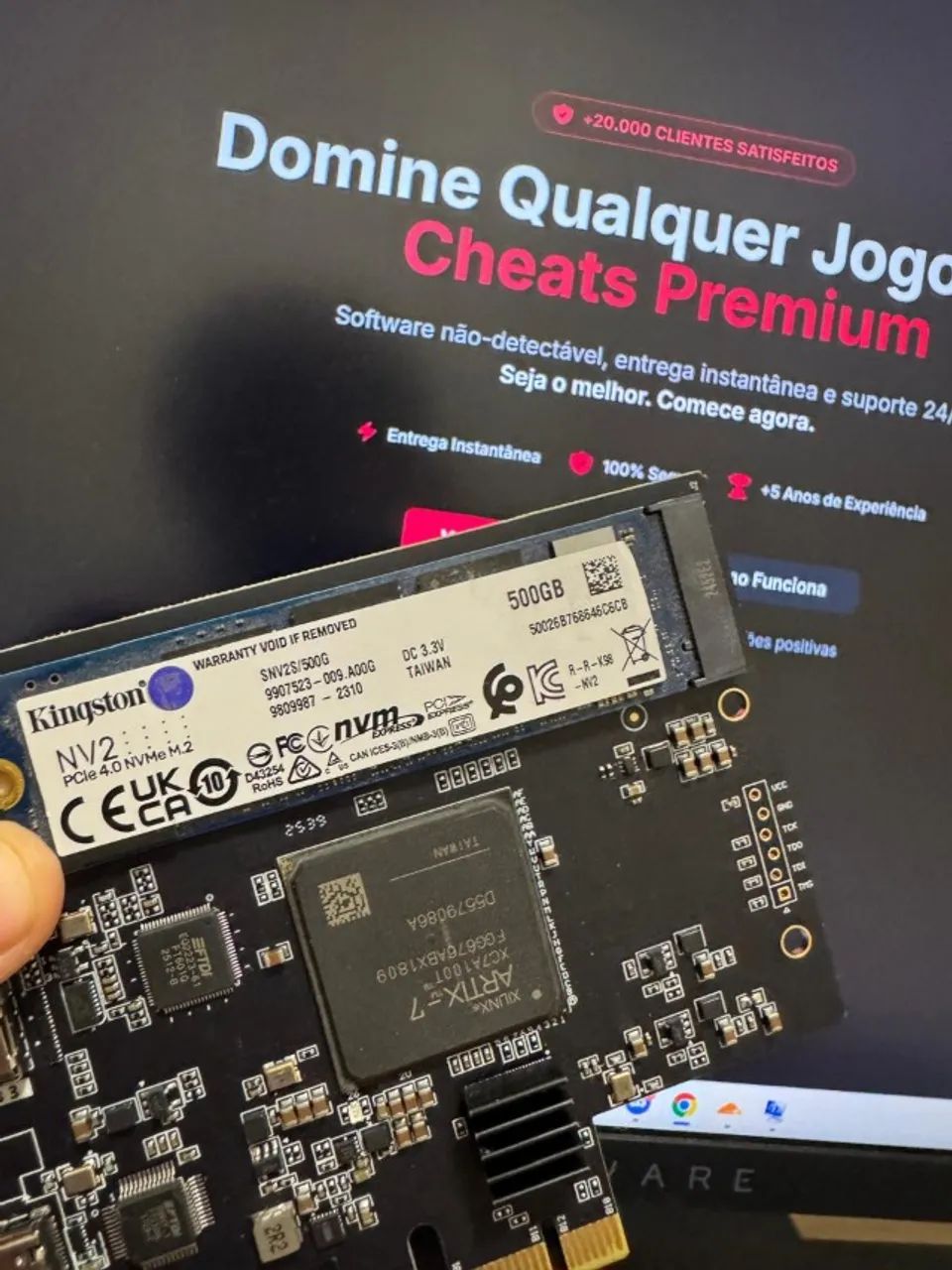 Placa DMA Modificada com Dispositivo REAL (HTPP De pobre)