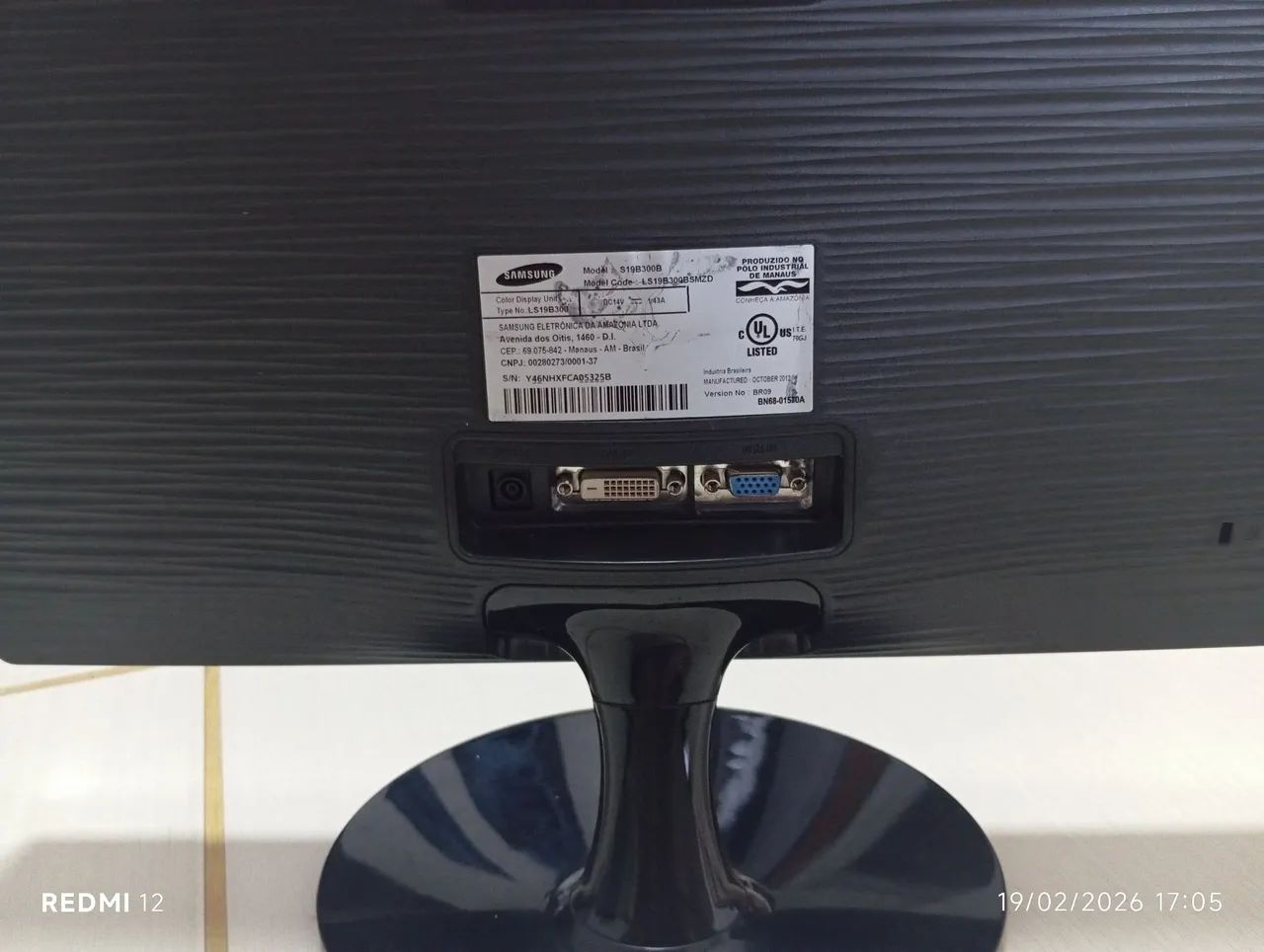 monitor Samsung SyncMaster S19B300 - 18,5 polegadas  - Foto 5