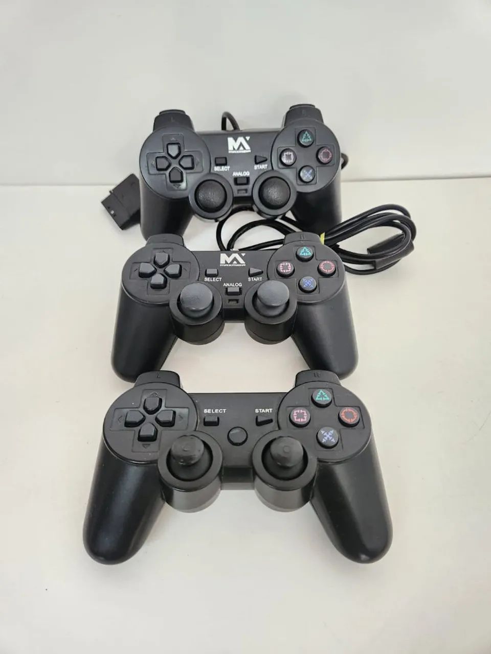 Lote 2 Controles de Ps2 e 1 de Ps3