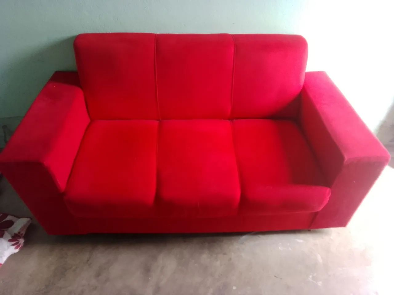 Sofá vermelho 