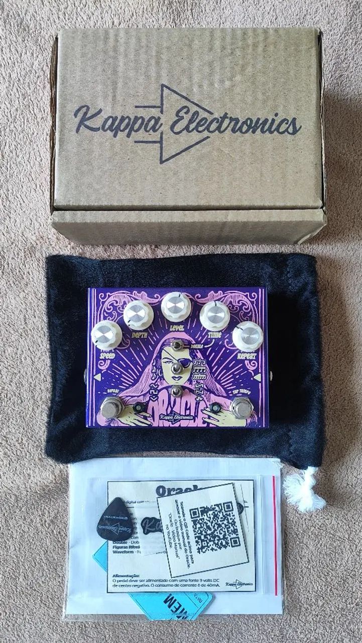 Pedal Delay Modulação Oracle Tap Tempo Kappa Electronics