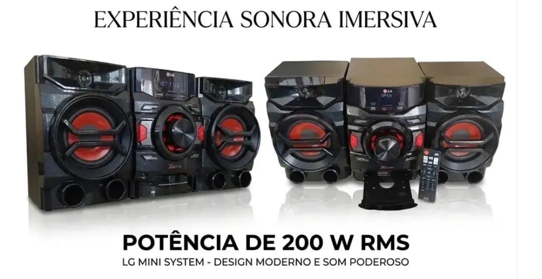 Aparelho de Som Minisystem LG CM 4340  200wts <br> - Foto 4