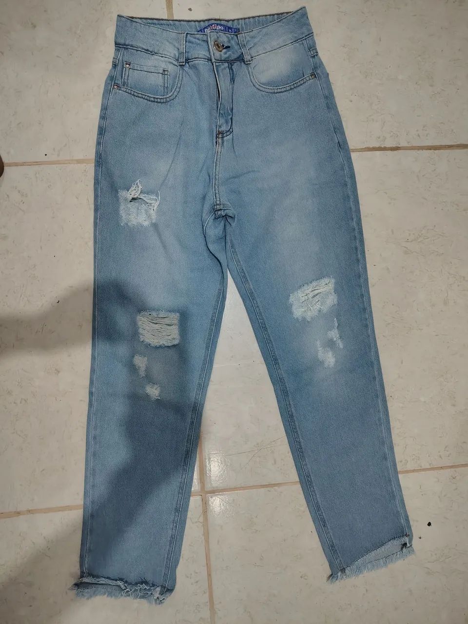 Calça Mom estonada feminina Tam ,36 - Foto 2