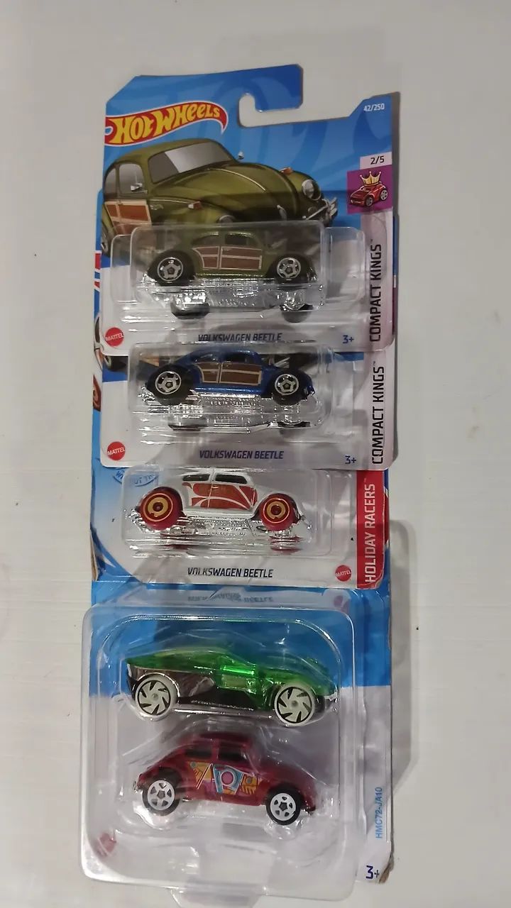 KIT CONJUNTO DE 4 FUSCAS HOTWHEELS 