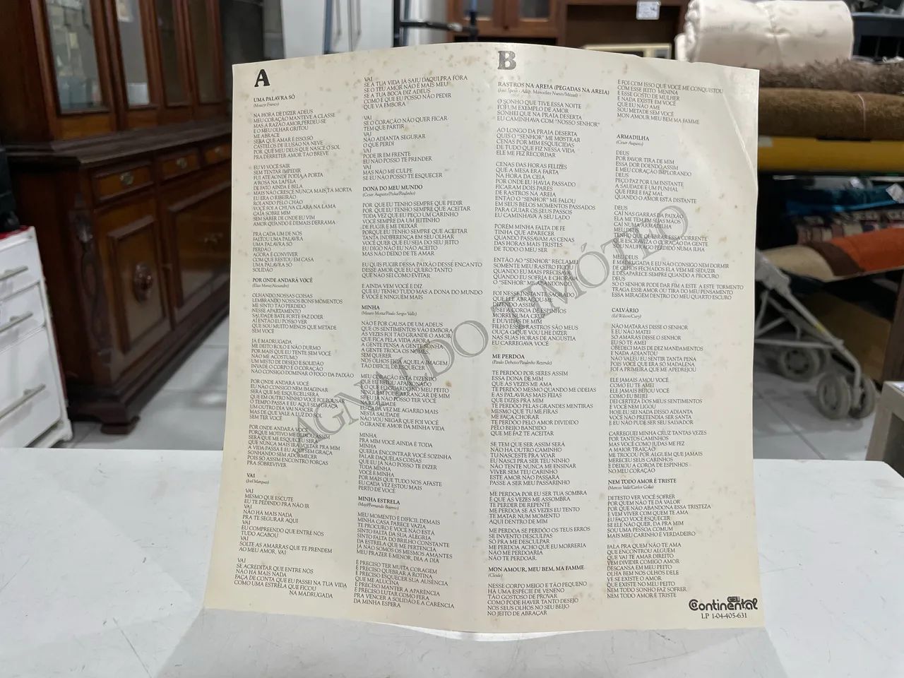 Disco de Vinil Agnaldo Timóteo Uma Palavra Só?Perdão  - Foto 3