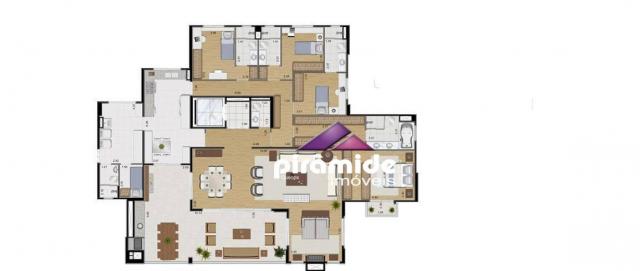 Apartamento com 4 dormitórios à venda, 259 m² por R$ 1.695.000,00 - Jardim das Colinas - S - Foto 12