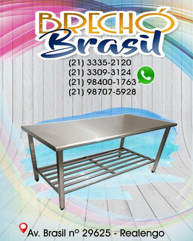 Mesa Aço Inox 1,20x0,70