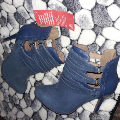 Bota Cano Curto Ramarin 37, Cor Azul - Foto 3
