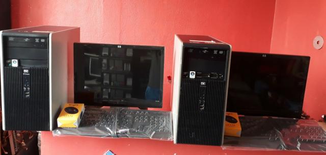 Computador Completo HP, dual core, monitor 17, ideal para empresas em geral - Foto 2