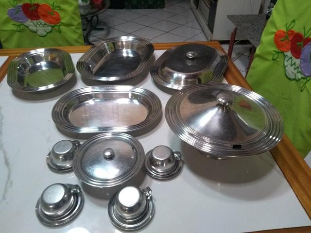 Conjunto travessas inox Tramontina - Foto 4