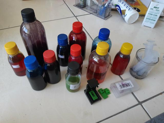 Tinta pra recarga de cartuchos