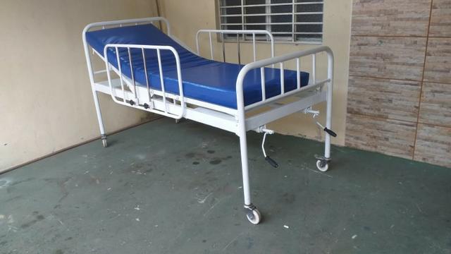 Cama Hospitalar 02 Manivelas 04 Movimentos Venda * - Foto 2