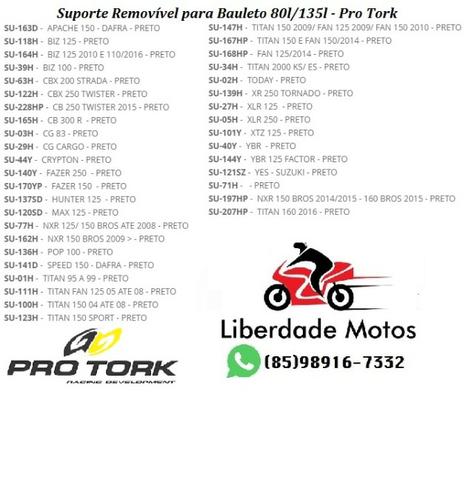 Suporte para fixação de bauletos grande 80 litros a 135 litros - Diversas motos - Foto 2