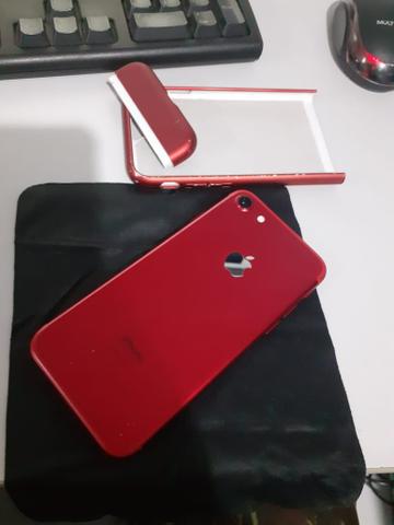 IPhone 7 Red 128gb completo na caixa - Foto 2