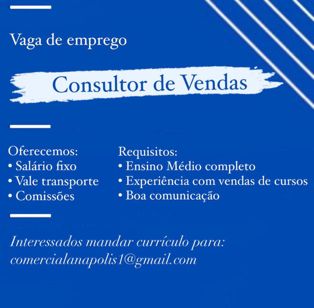 Consultor de vendas de cursos