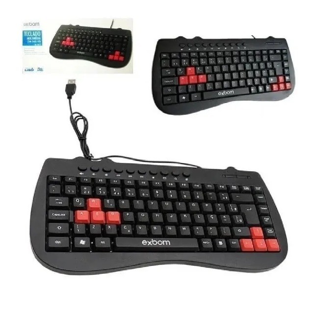 Mini Teclado USB para Notebook com Multimidia Padrão ABNT2 - Foto 3