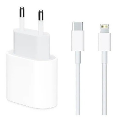 Kit Carregador + Cabo 18w Para iPhone X Xs 11 Pro Usb-c
