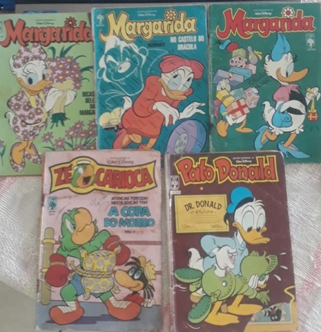 Gibis antigos da Disney kit com 5 