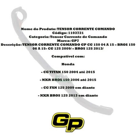 Tensor Corrente Comando Cg 150 Gp - Foto 3