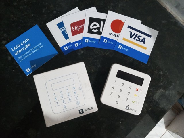 Maquineta de cartão de crédito ou débito