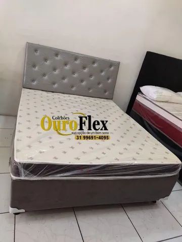 COLCHÃO D20 CASAL COM BASE BOX!!!