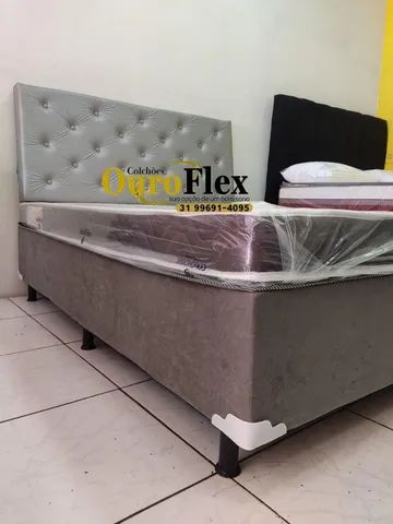 COLCHÃO D20 CASAL COM BASE BOX!!! - Foto 4