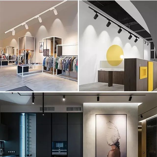 Kit Trilho 1,5m + 5 Spot LED 10w Preto ou Branco  - Foto 3