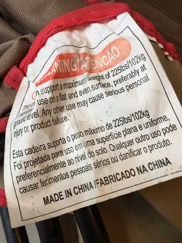 Cadeira de Campping - montar - nova - Foto 2