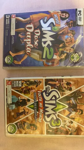 Pc Dvd The Sims 2 Dose Dupla 3 Jogos Duplo Excelente Estado