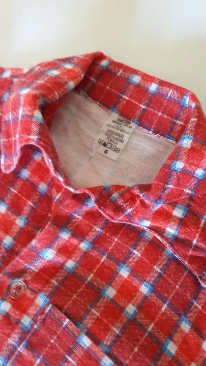 Camisa de Manga Comprida Infantil tam 6 -Semi nova - quentinha em ótimo estado - Foto 4