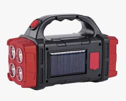 Lanterna LED Potente Recarregável USB Solar com 4 Leds z715  - Foto 3