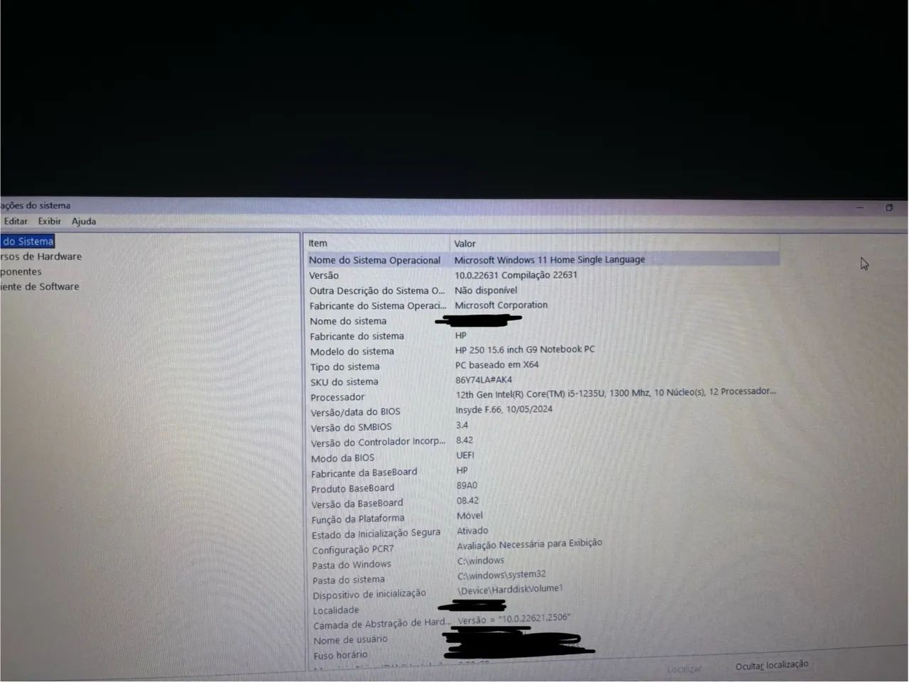 Notebook  excelente HP 250 G9 core i5-1235u 8gb RAM - Foto 5