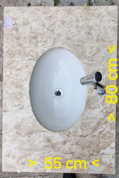 Lavatório Travertino - Foto 3