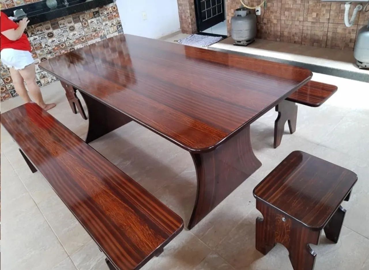 Mesa de Jantar Preta Moderna - Foto 2