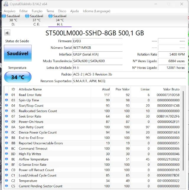 HD´ Notebook 500 Gigas Seagate - Foto 2