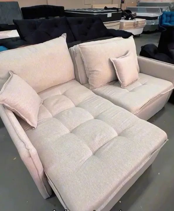 Sofá Cama Retrátil Novos Direto do fabricante  em Linho  - Foto 2
