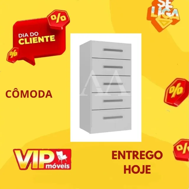 Comoda 5 Gavetas/ Entrega Hoje/ Pague ao motorista ao receber seu produto / Novo