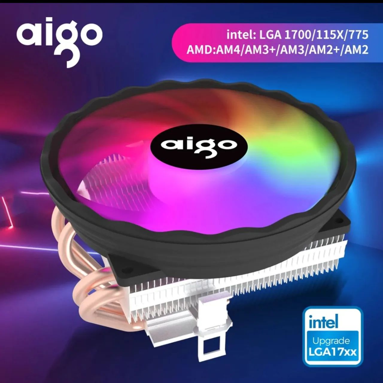 Cooler aigo ICE400x com RGB 
