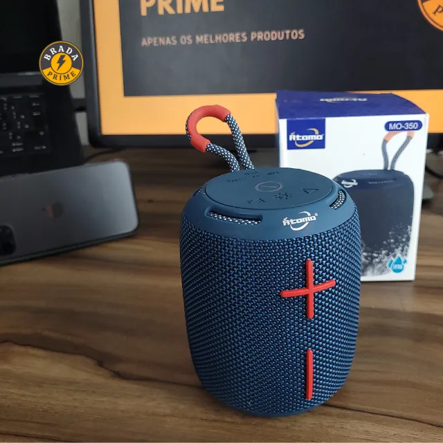 Caixa de som bluetooth Átomo MO-350 - Loja Brada Prime - produto com garantia