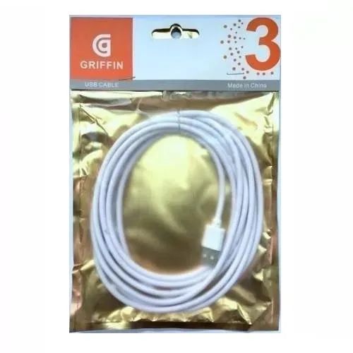 Cabo V8 Dados Carregador Grinffin 3m USB Android Celular Smartphone PC