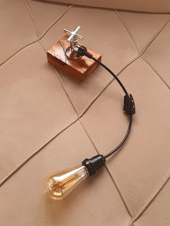 Luminária de parede artesanal / arandela - Foto 2